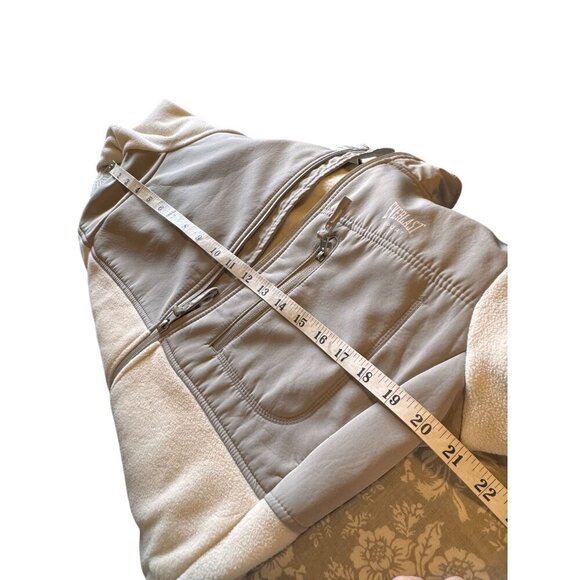 Everlast Sport Beige & Cream Full-Zip Fleece Jacket Women's Size Large - Picture 5 of 7